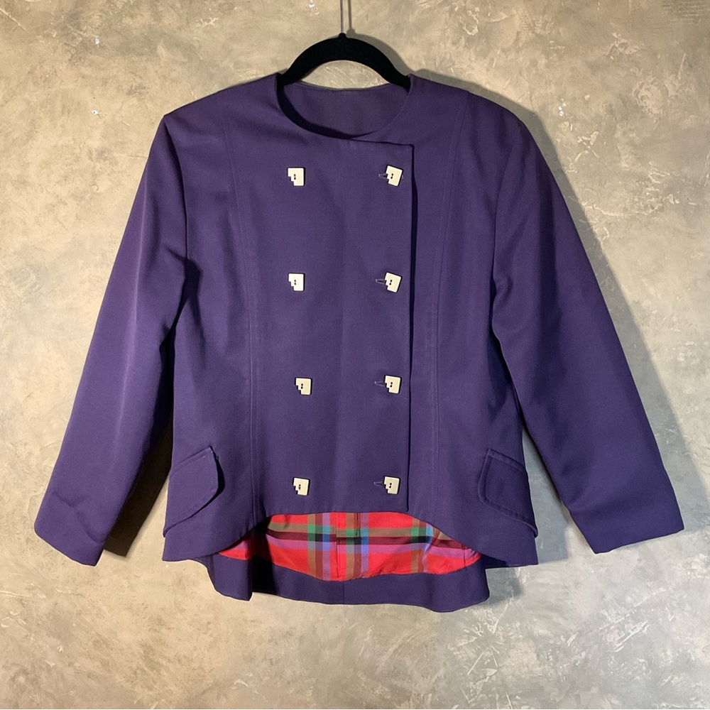 Vintage Double Breasted Hi-Lo Blazer Jacket